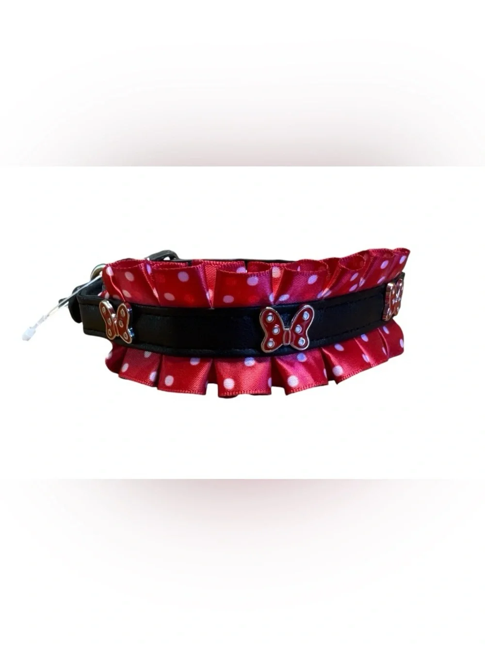 NWOT Disney Dog Collar - Minnie Mouse Ruffles SZ S - Picture 1 of 8